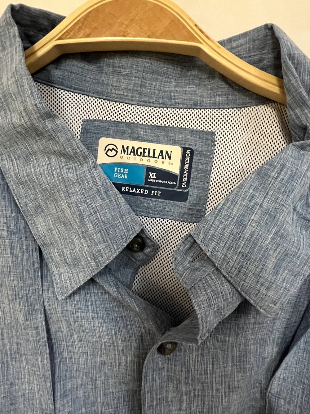 NEW Magellan Outdoors Men's  Long Sleeve Fishing Shirt multiple sizes - Picture 5 of 10